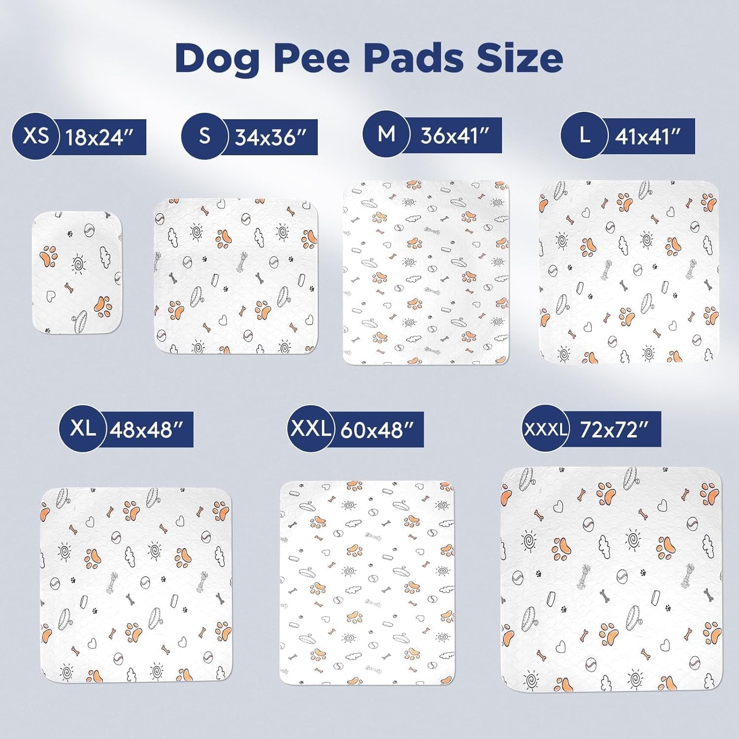 Washable Pee Pads for Dogs, 2 Pack Large 36"X41" Super Absorbent Reusable Training Pads, 100% Waterproof Non-Slip Puppy Whelping Playpen Indoor Mat Pet Supplies | Reusable Dog Training Pads, 100% Waterproof Non-Slip Pee Pads Whelping Pads Dog Playpen Indoor Dog Cage Pads Dog Mat