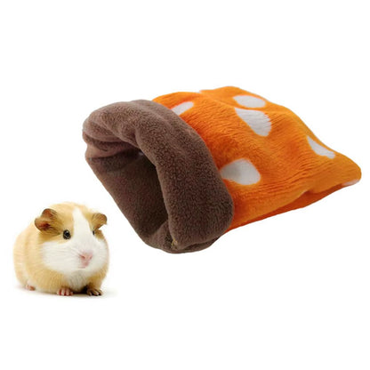 Polka Dot Lovely Plush Sleeping Bag Mini Pet Bed Nest for Guinea Pig Hamster