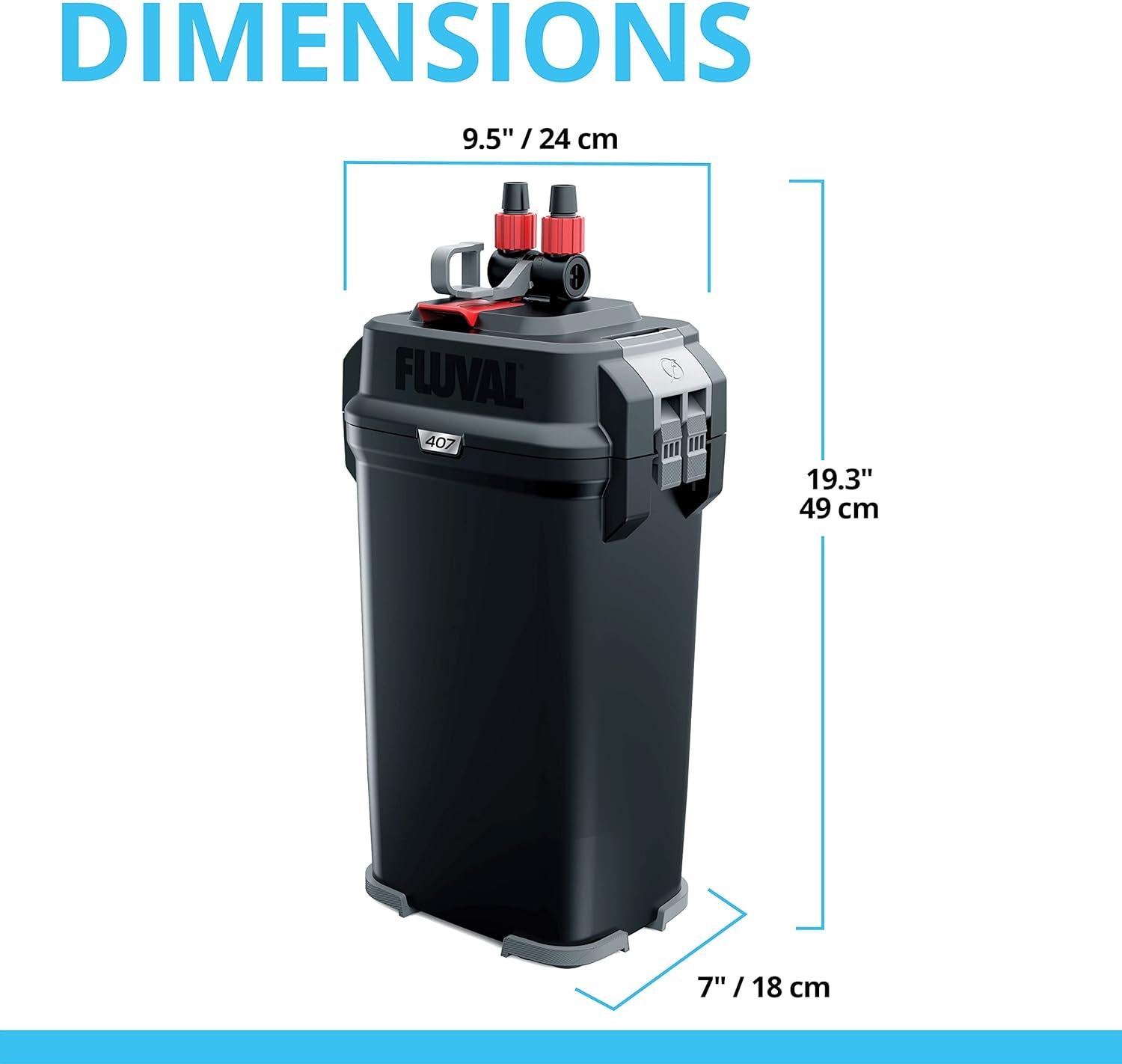 407 Perfomance Canister Filter - for Aquariums up to 100 Gallons - Aquarium Canister Filter | Aquarium Canister Filter