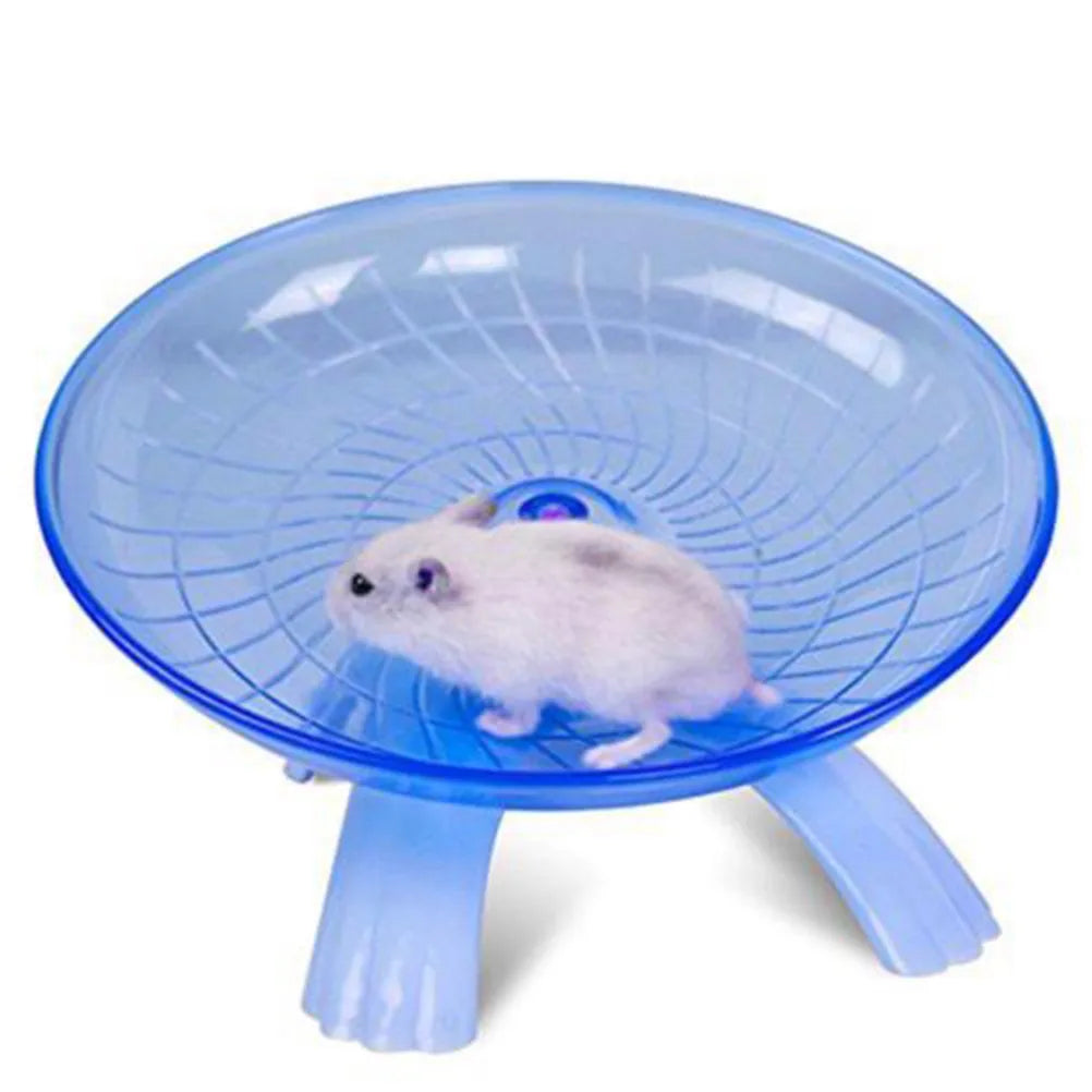 18Cm Pet Hamster Flying Saucer Exercise Wheel Hamster Mouse Running Disc Toy Cage Accessories