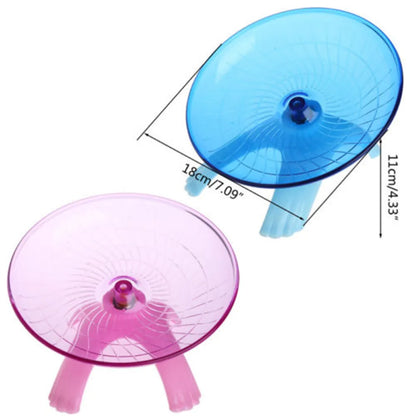 18Cm Pet Hamster Flying Saucer Exercise Wheel Hamster Mouse Running Disc Toy Cage Accessories