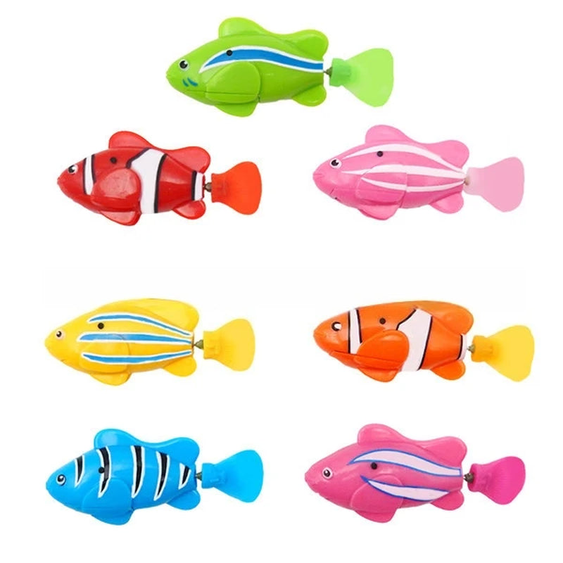 LED Interactive Swimming Robot Fish Toy for Cats - Stimulates Hunting Instincts with Glowing Motion