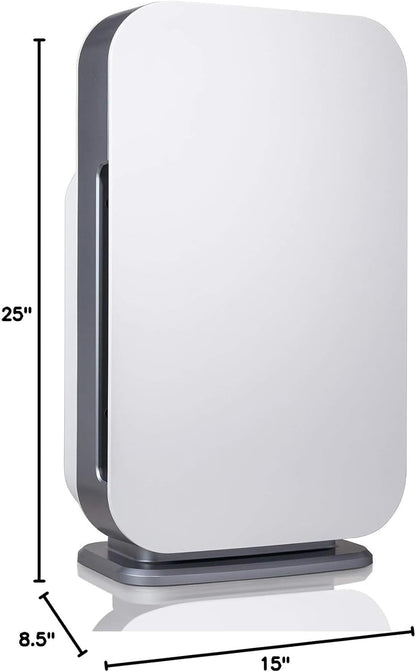 Flex Hepa Air Purifier, Pure Filter, Covers 1,400 Sq Ft | for Allergens, Dust, Viruses, Dander, Pet Fur with True HEPA Filter. App to Control & Data
