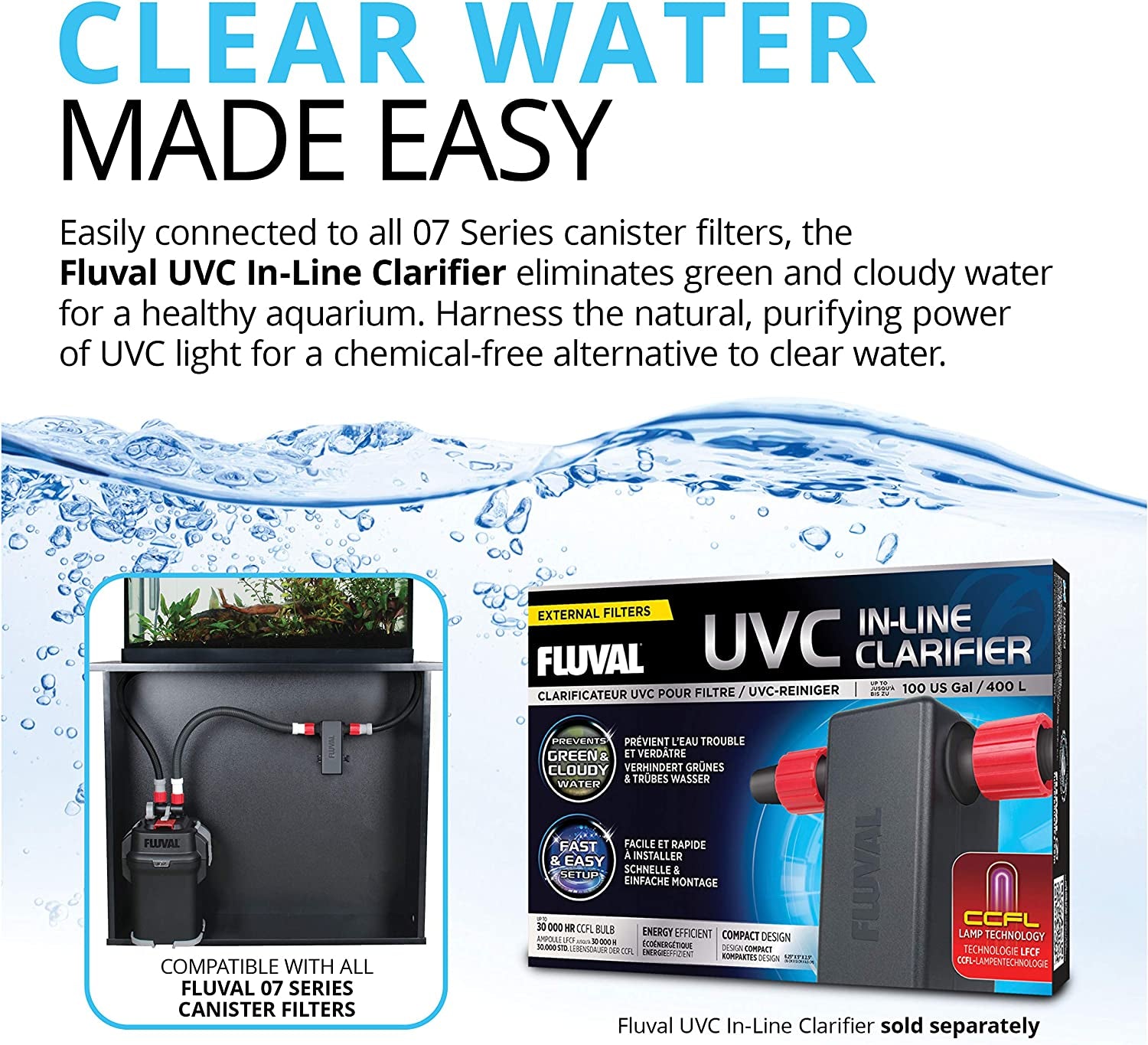 407 Perfomance Canister Filter - for Aquariums up to 100 Gallons - Aquarium Canister Filter | Aquarium Canister Filter