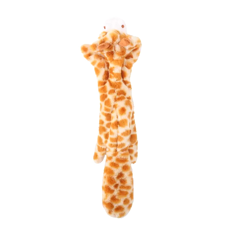 Funny Simulated Animal No Stuffing Dog Toy with Squeakers Durable Stuffingless Plush Squeaky Dog Chew Toy Crinkle Pet Squeak Toy