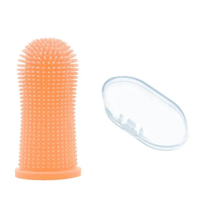 Super Soft Silicone Finger Toothbrush for Dogs and Cats - Nontoxic Teeth Cleaning and Breath Care Tool