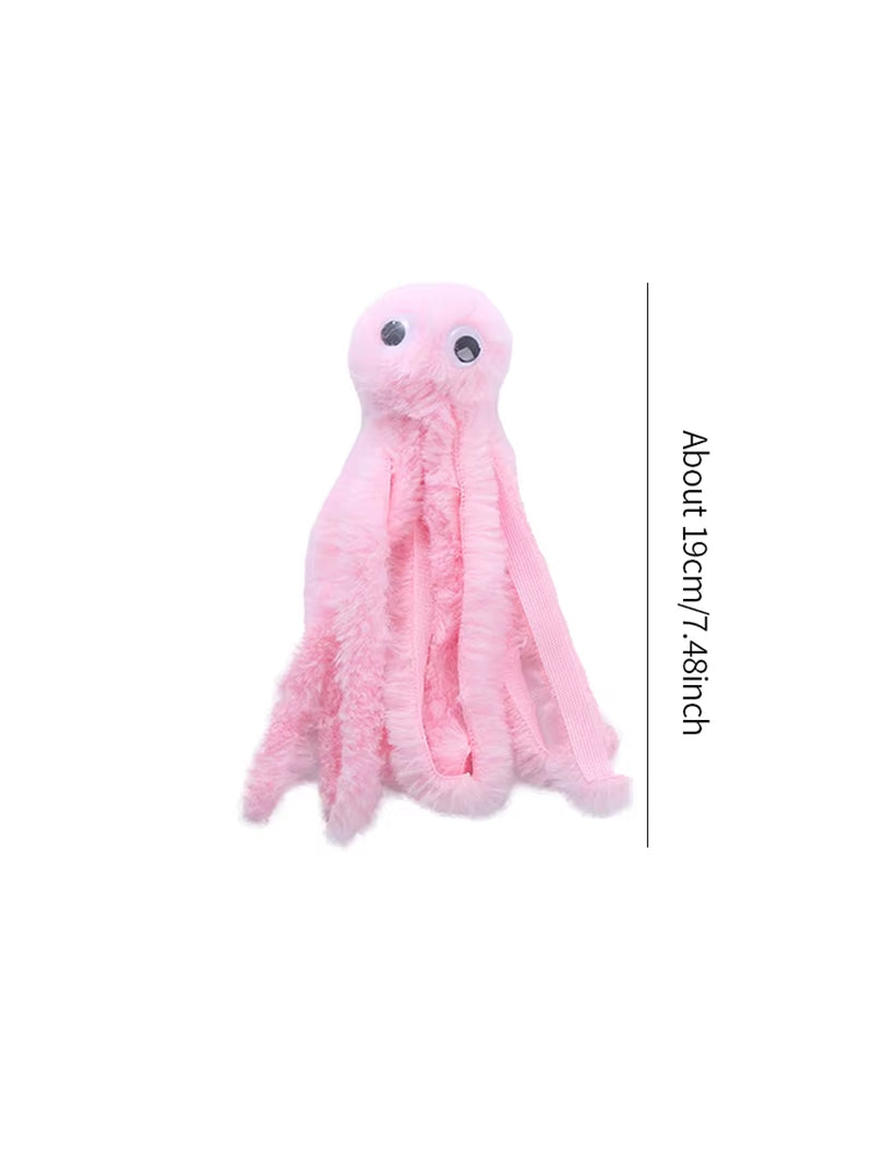 Cat Toy Cute Octopus Plush Toy Bite Resistant Teeth Interactive Play Pet Supplies